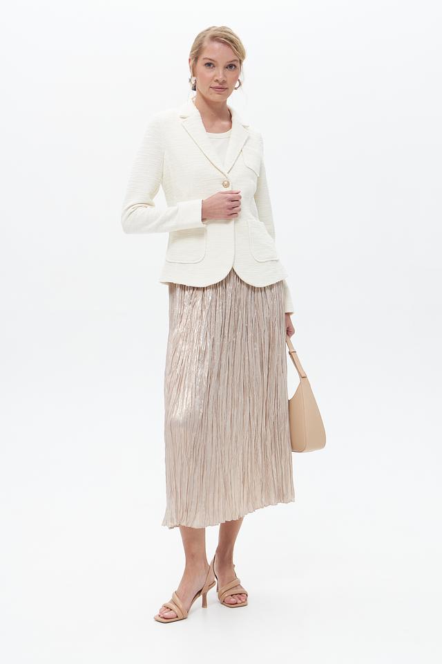 Юбка Oui плиссированная золотистая