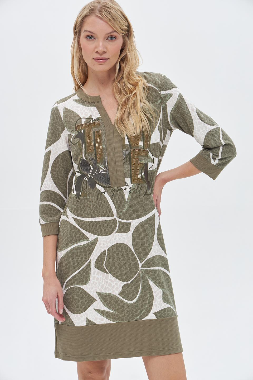 Платье Betty Barclay с принтом хаки