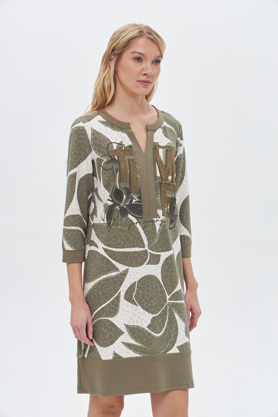 Платье Betty Barclay с принтом хаки