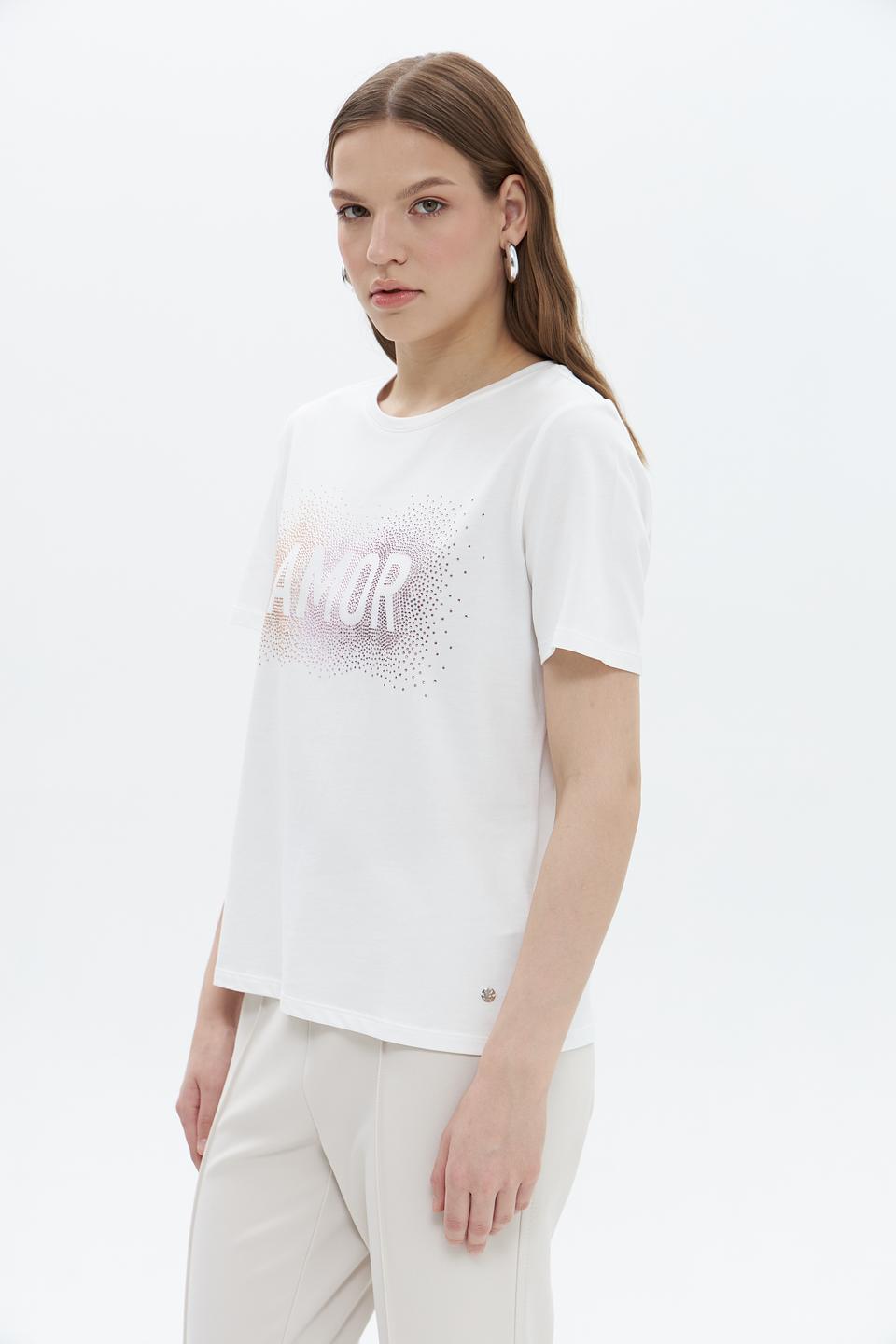 Футболка Monari с надписью AMOR