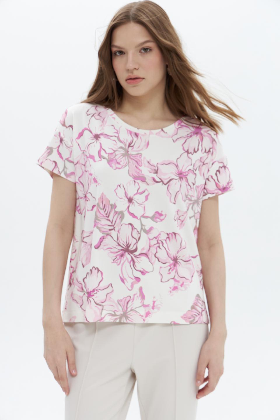Футболка Monari с цветочным принтом