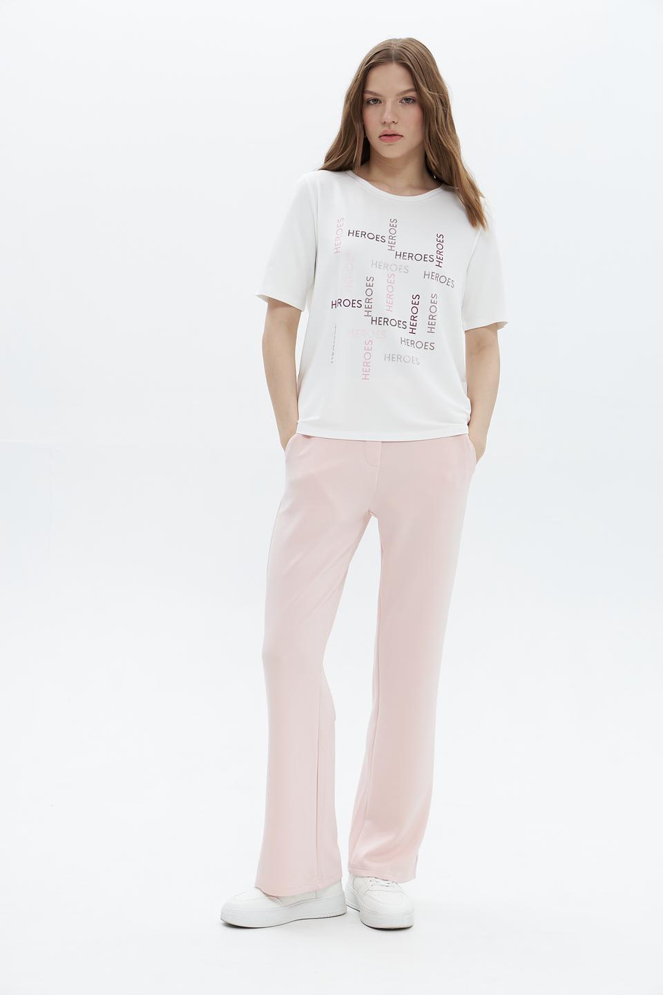 Футболка Monari с принтом Heroes белый