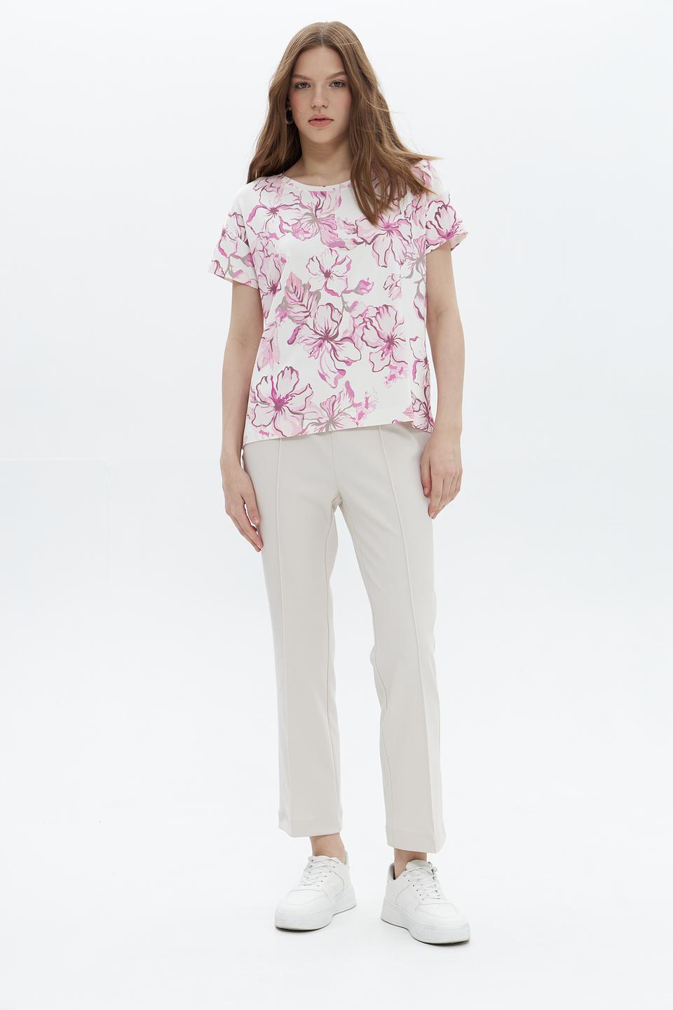Футболка Monari с цветочным принтом