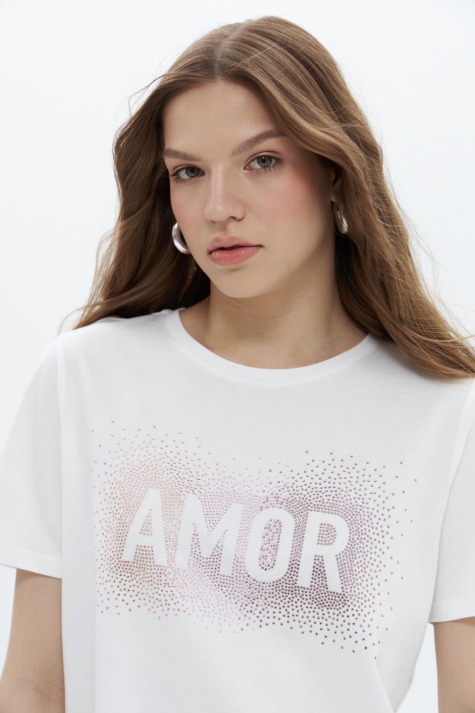 Футболка Monari с надписью AMOR