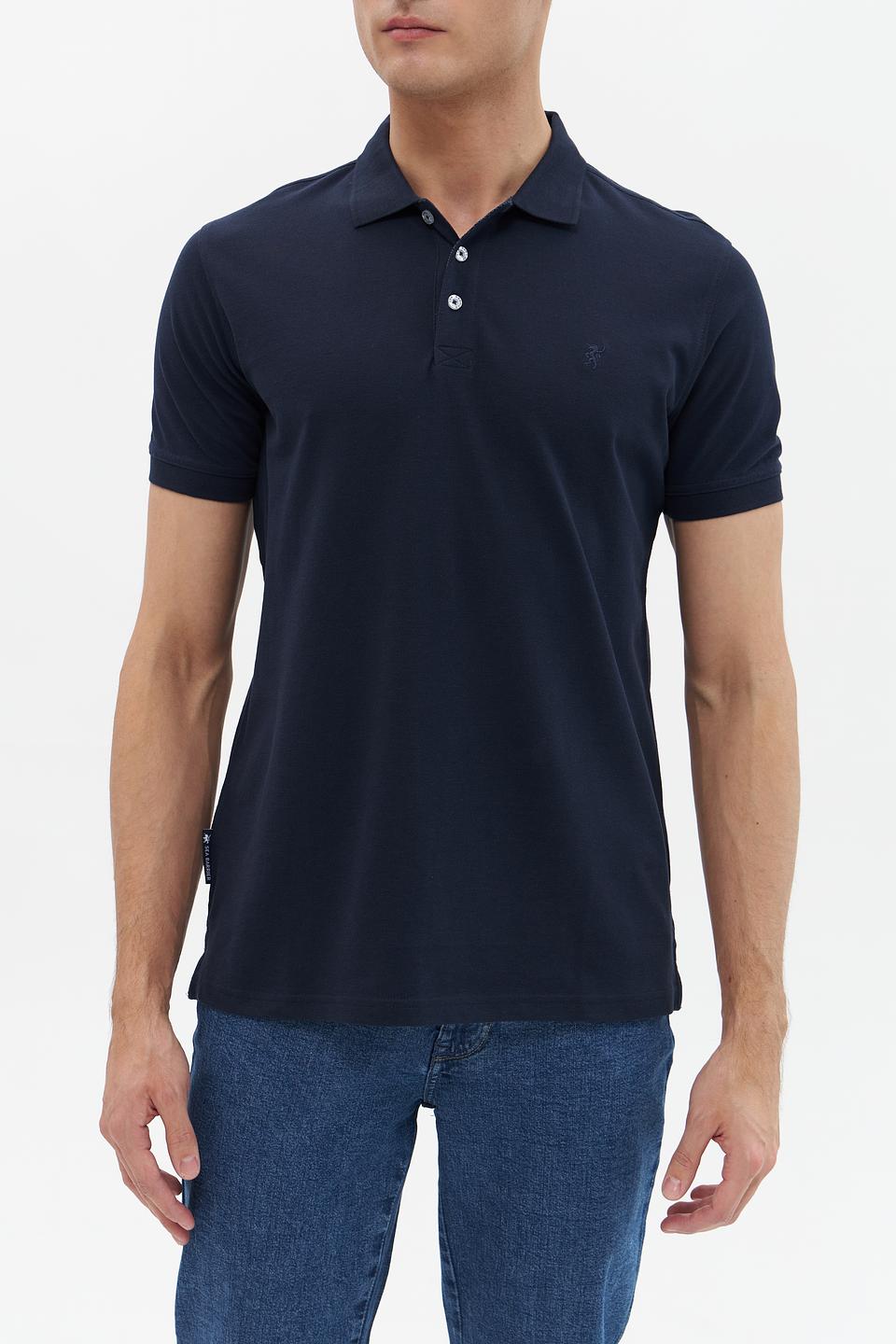 Поло Sea Barrier мужское тёмно-синее