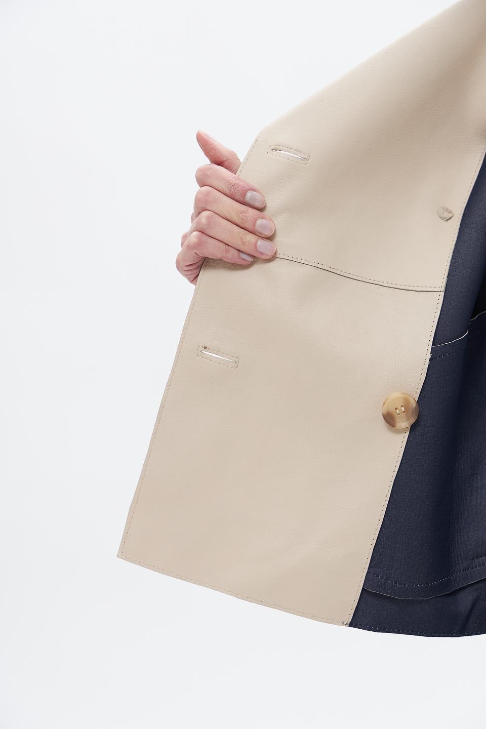 Куртка Bugatti кожаная бежевая