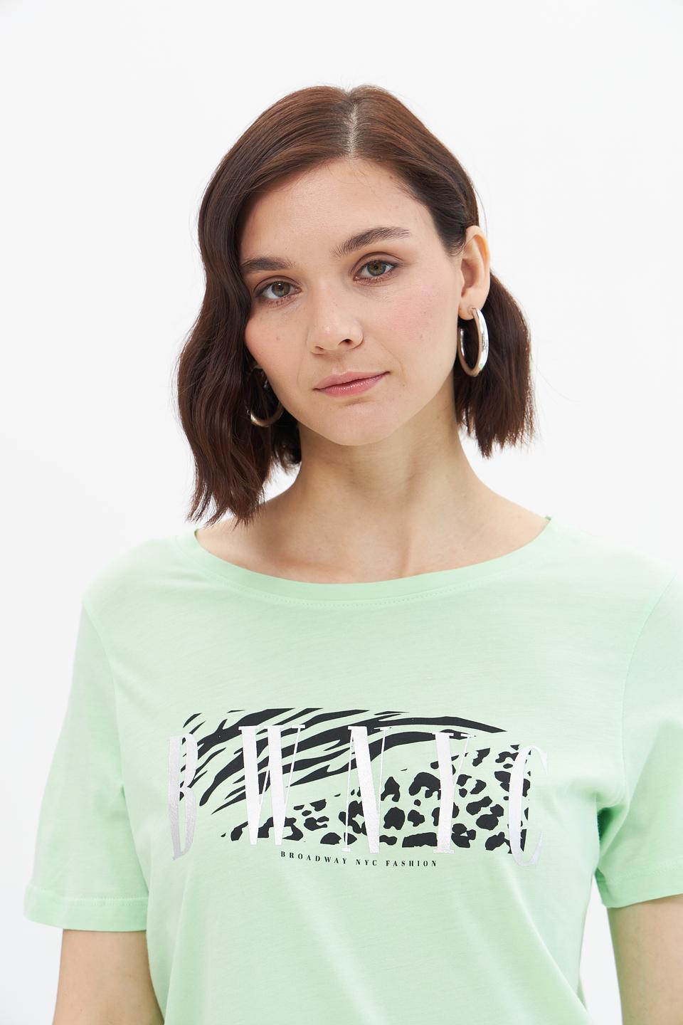 Футболка Broadway с принтом мятная