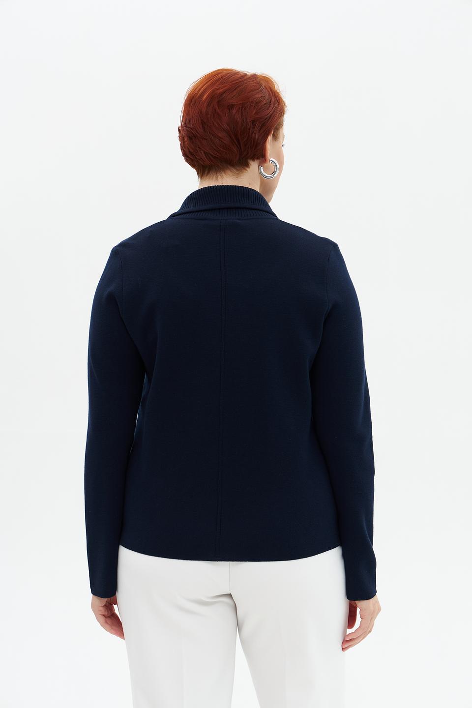 Жакет Gollehaug вязаный тёмно-синий