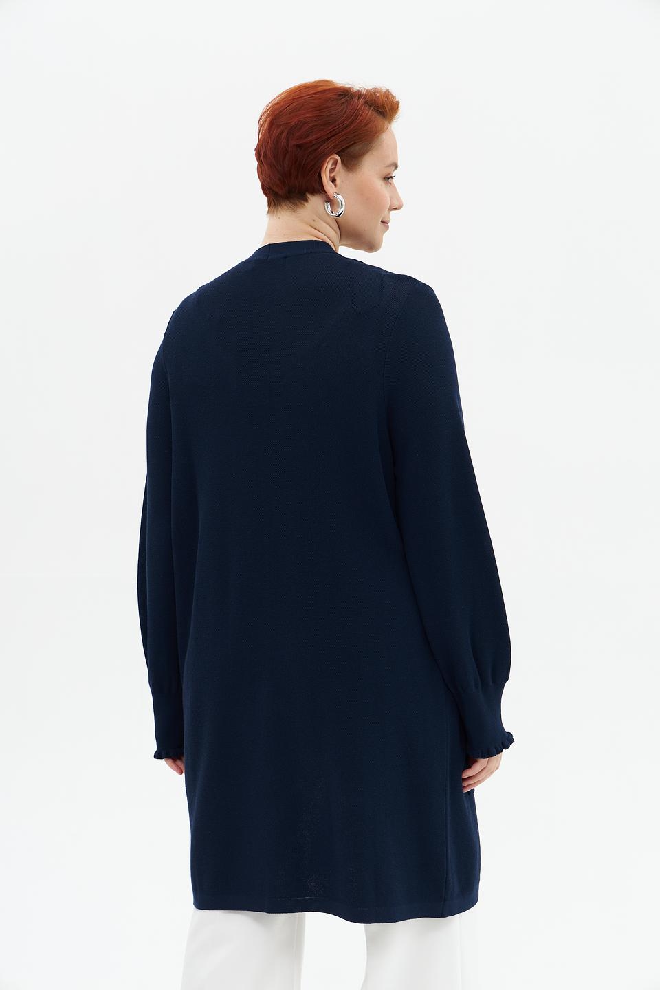 Жакет Gollehaug вязаный тёмно-синий