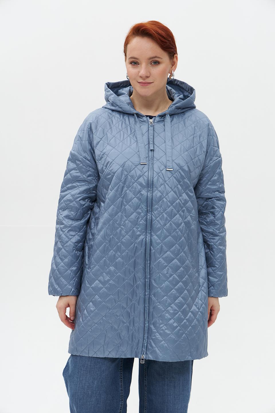 Пальто Baronia стеганое голубое