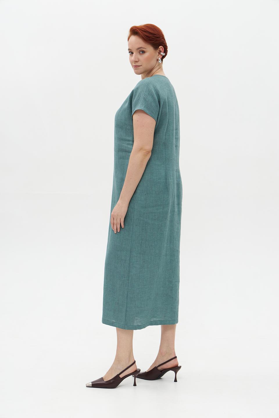Платье Electra style льняное мятное
