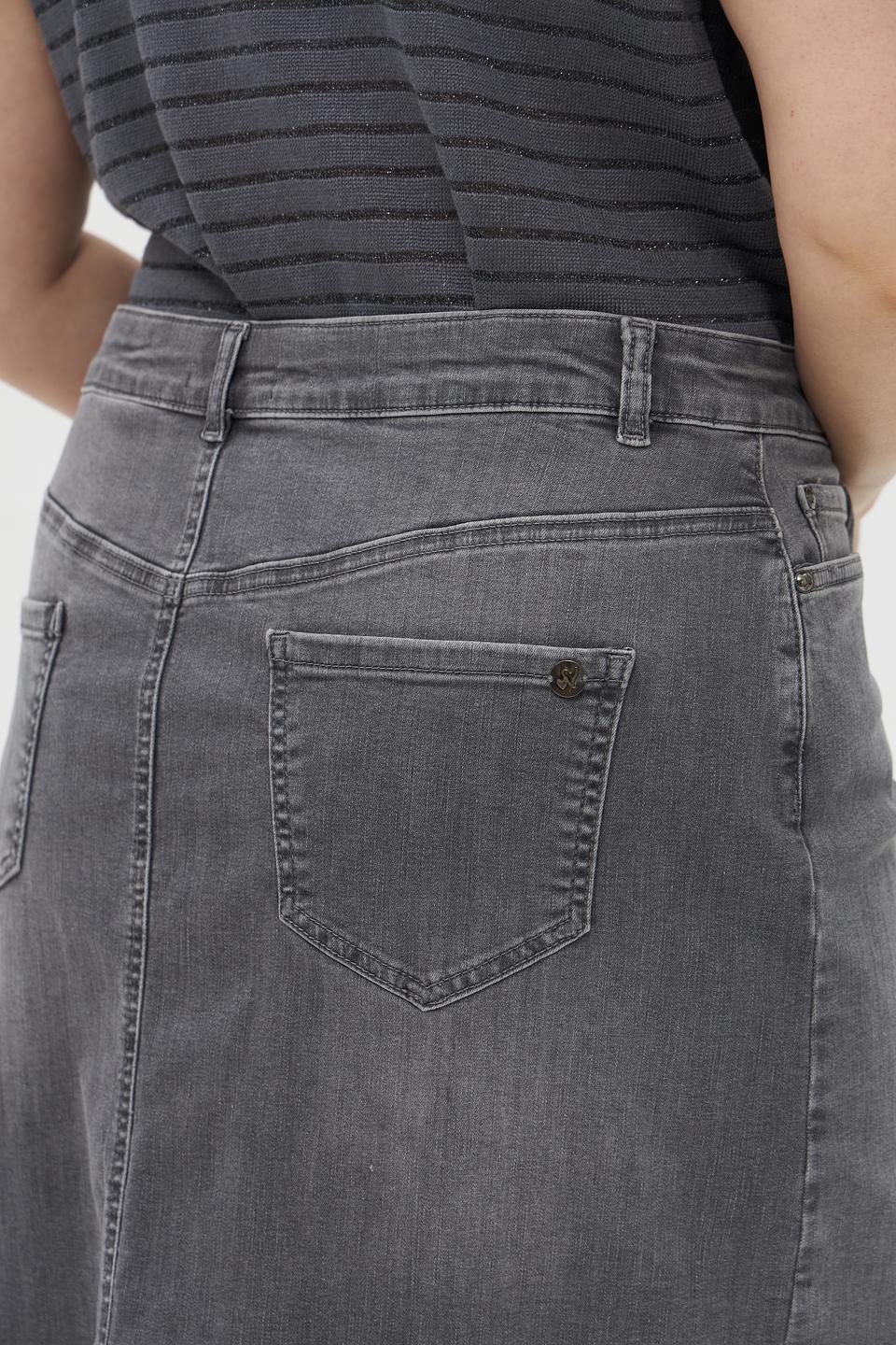 Юбка джинсовая Lebek серая