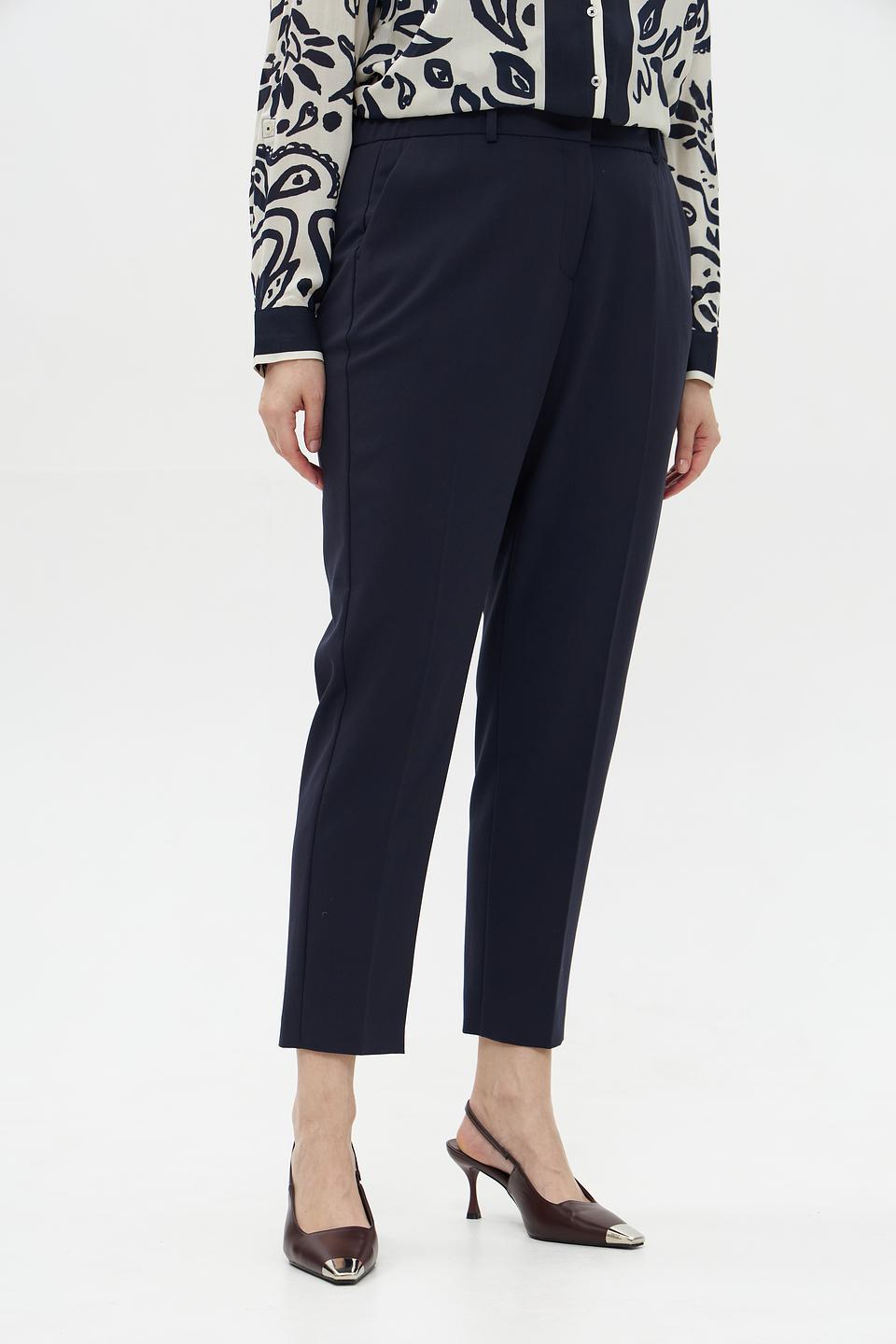 Брюки классические Samoon темно-синие