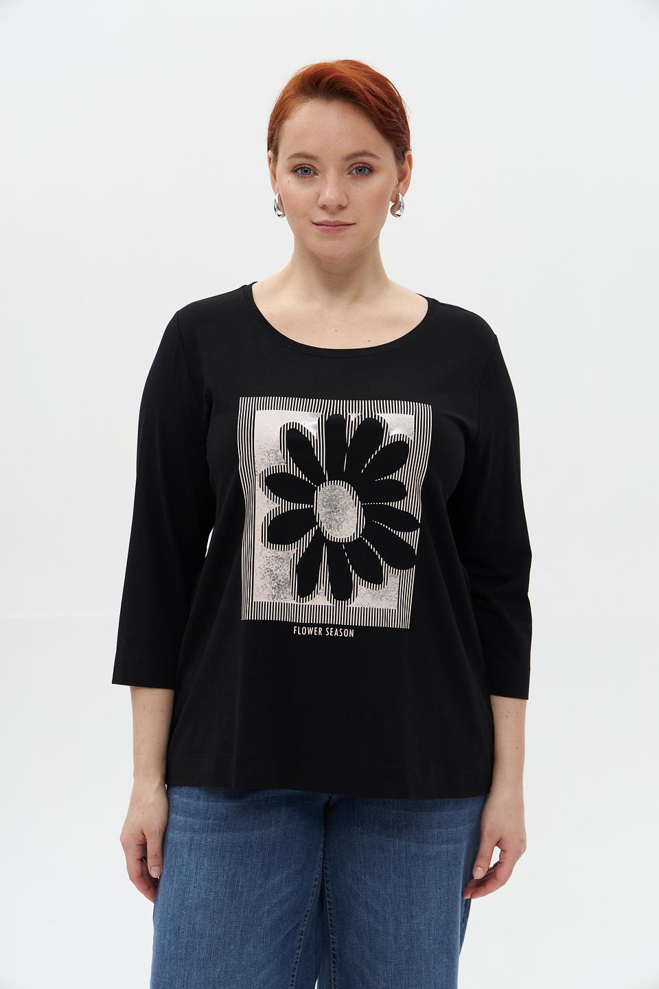 Лонгслив Via Appia с цветком