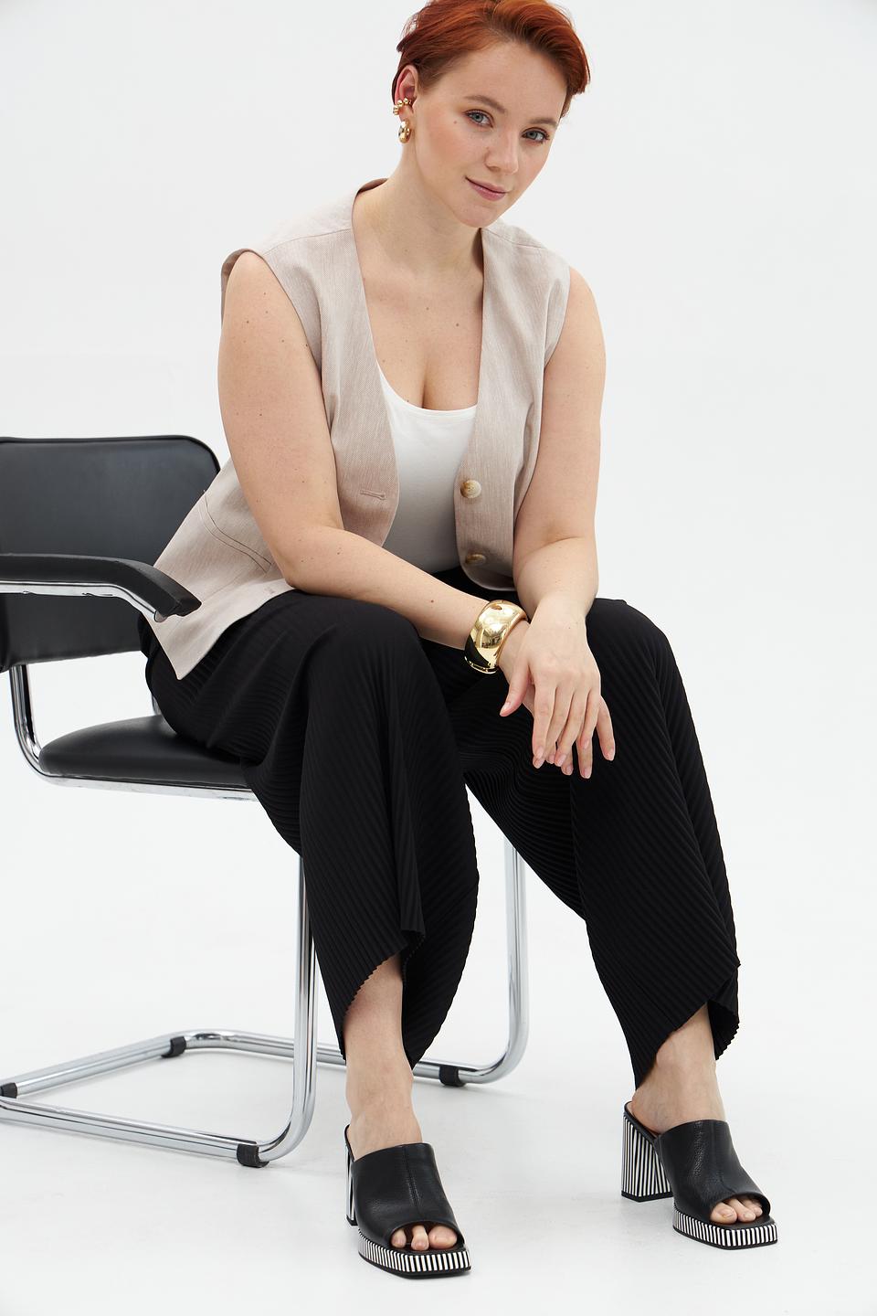 Брюки палаццо Via Appia чёрные