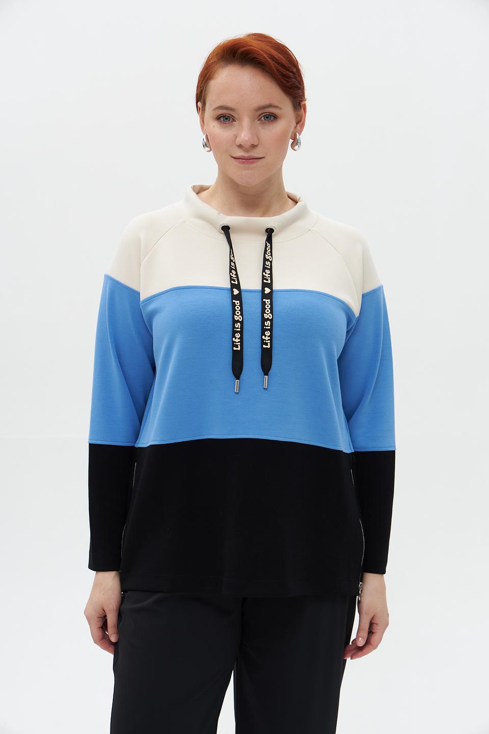 Пуловер Via Appia колор-блок