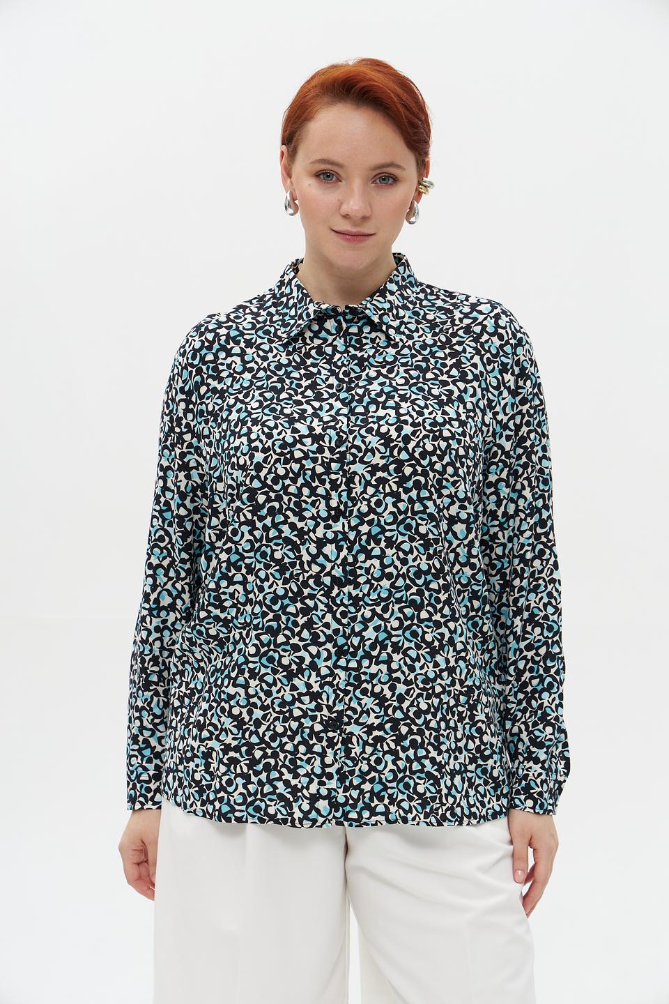 Блузка Lebek с принтом