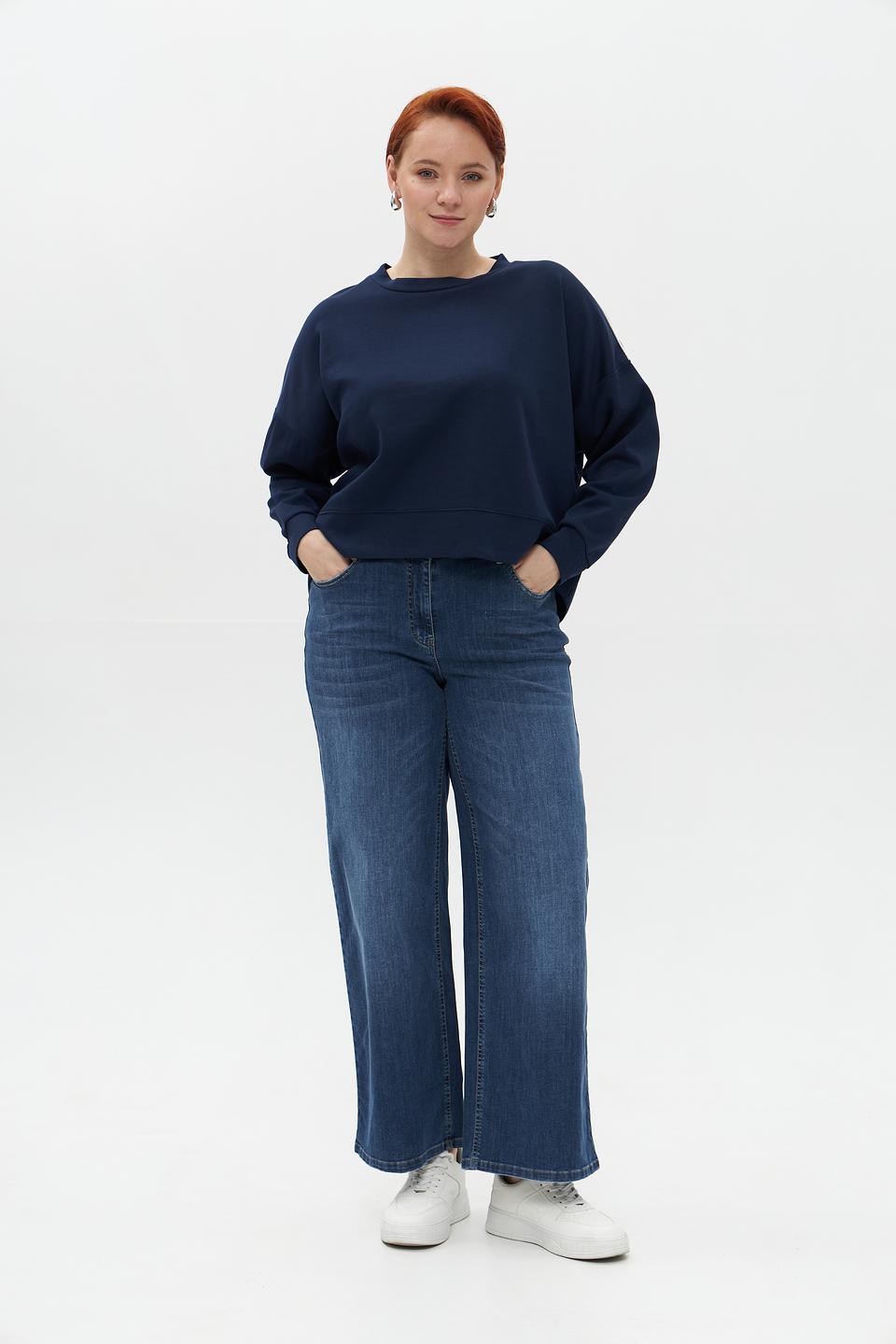 Джинсы Frapp клеш синие