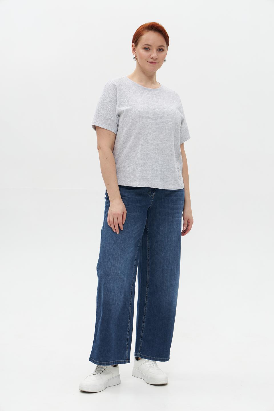 Блуза Rabe collection серая с принтом