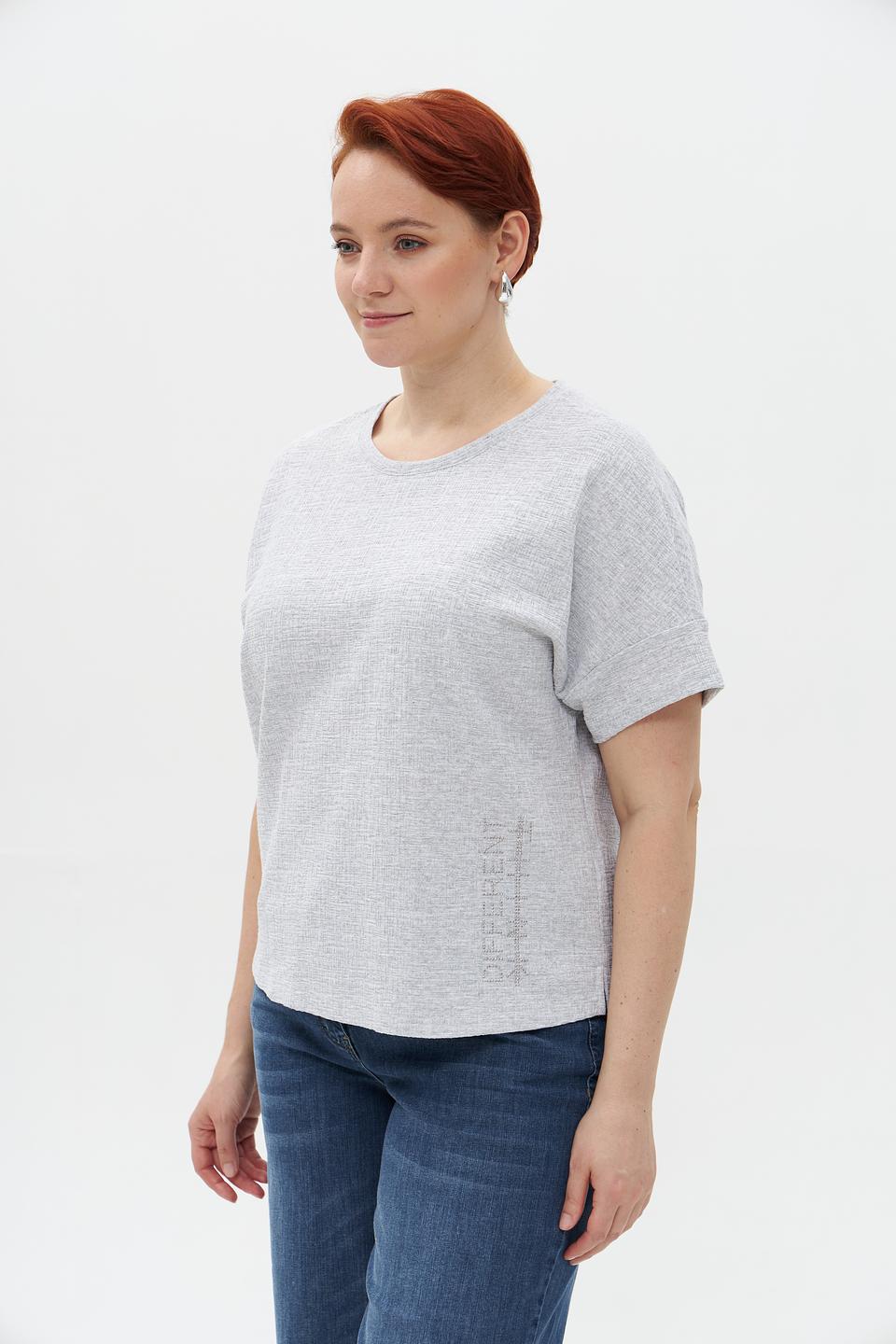 Блуза Rabe collection серая с принтом