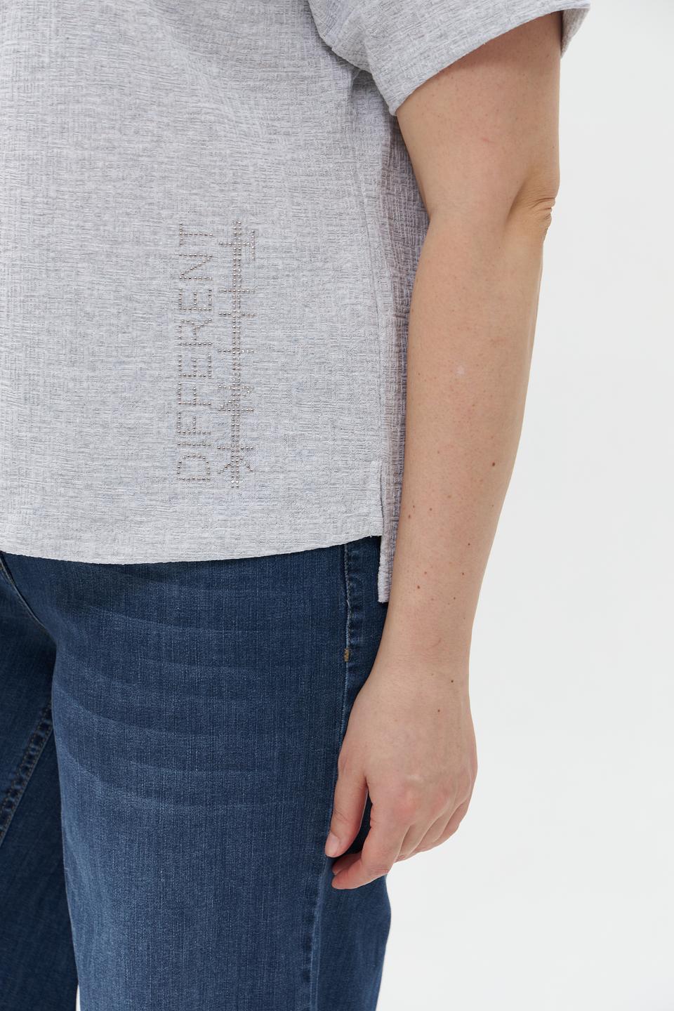 Блуза Rabe collection серая с принтом