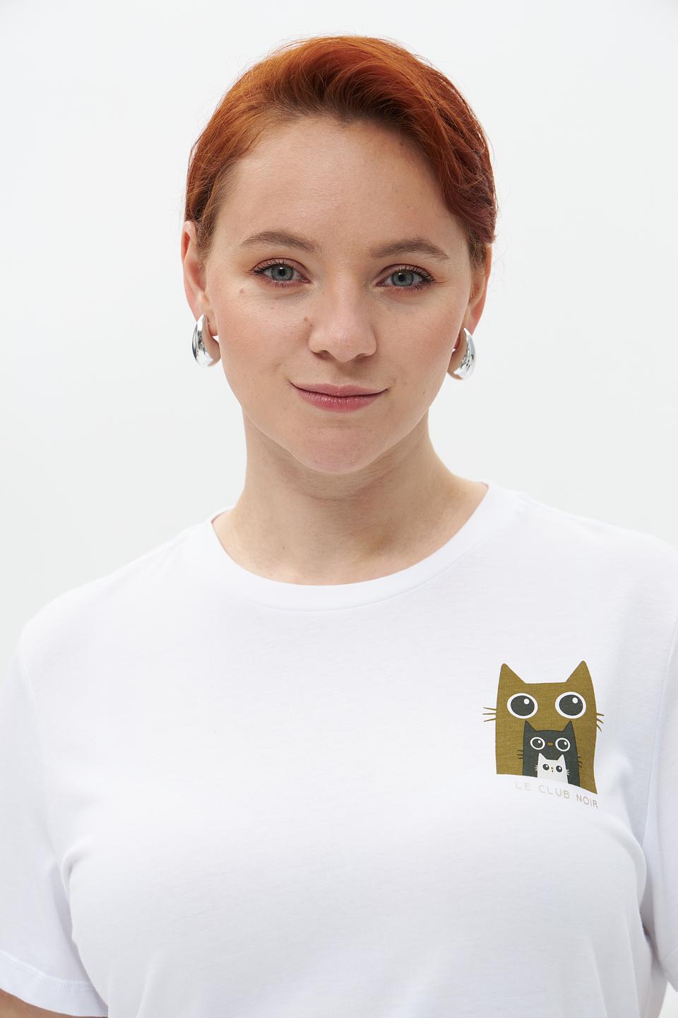 Футболка Catnoir с принтом