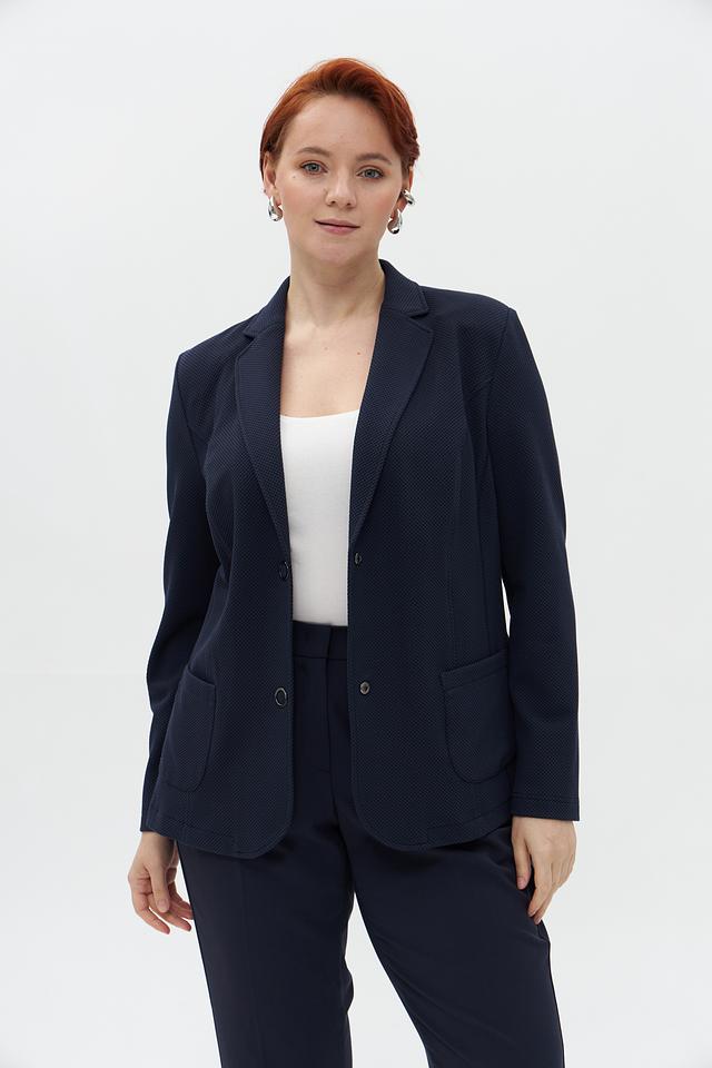 Жакет Lebek приталенный тёмно-синий