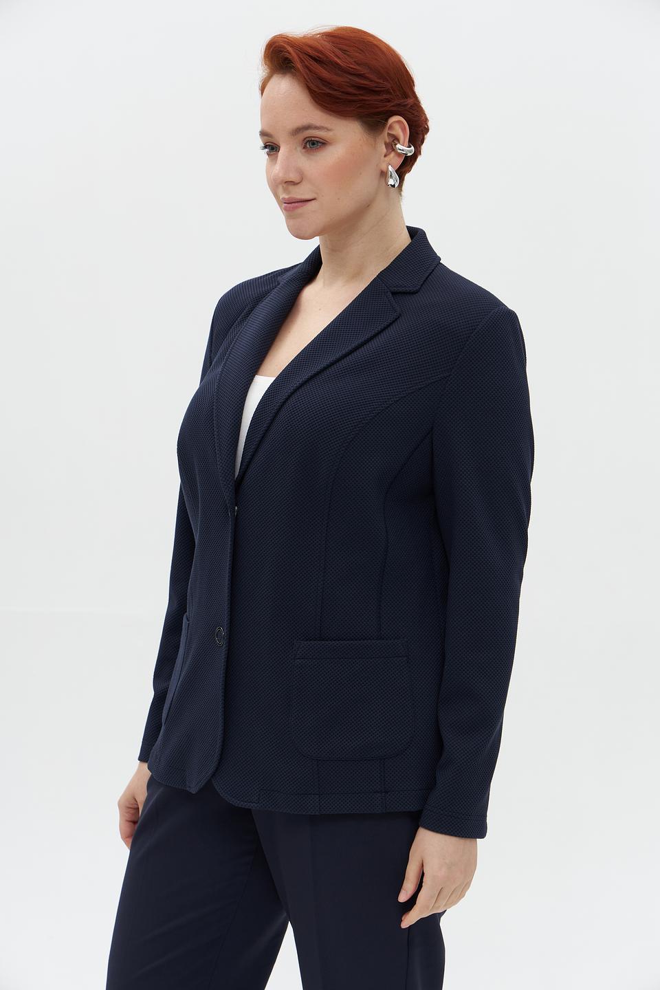 Жакет Lebek приталенный тёмно-синий