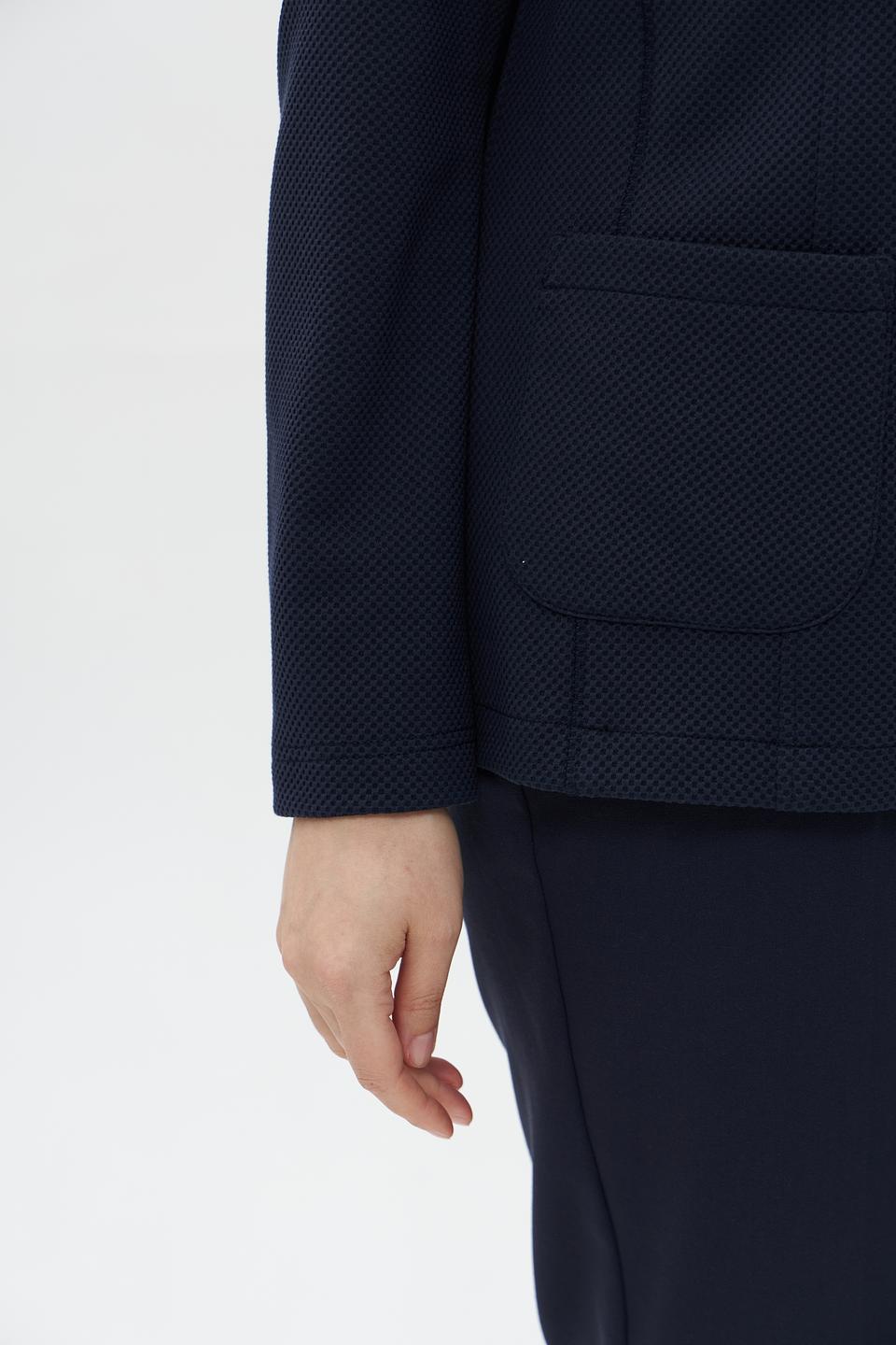 Жакет Lebek приталенный тёмно-синий