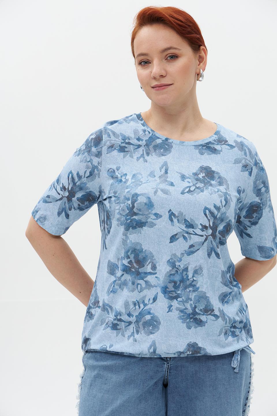 Футболка Rabe collection с цветочным принтом