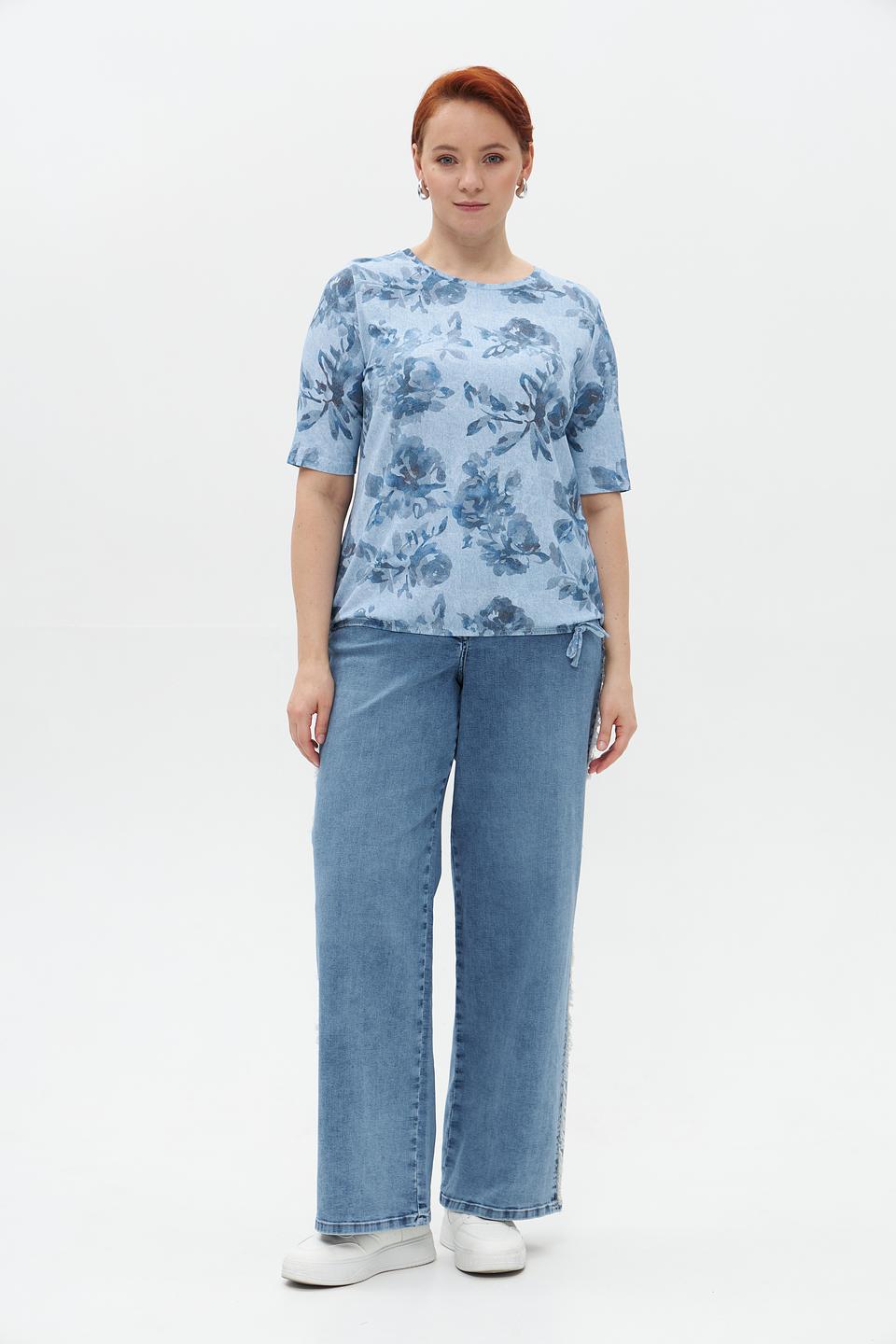 Футболка Rabe collection с цветочным принтом