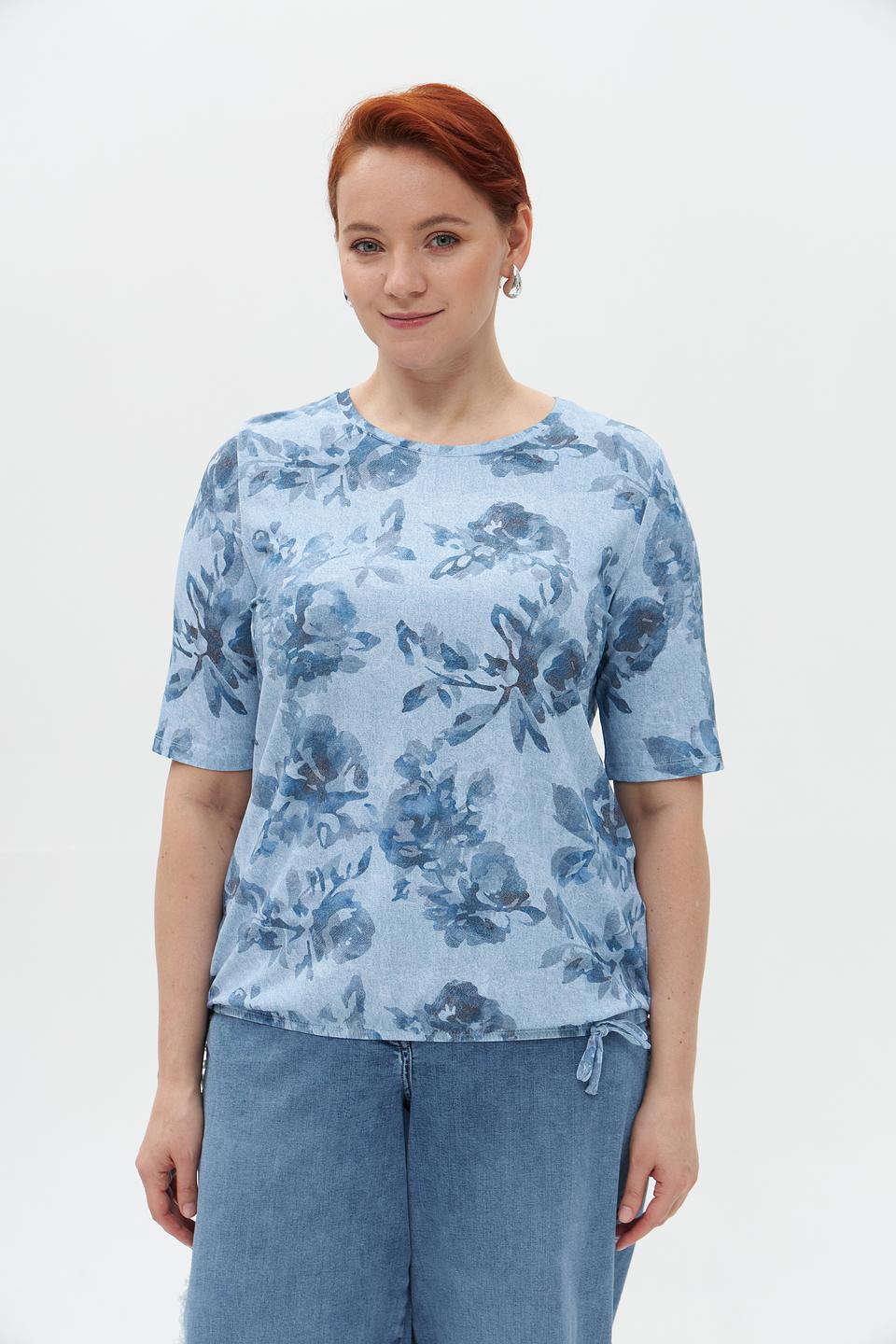 Футболка Rabe collection с цветочным принтом