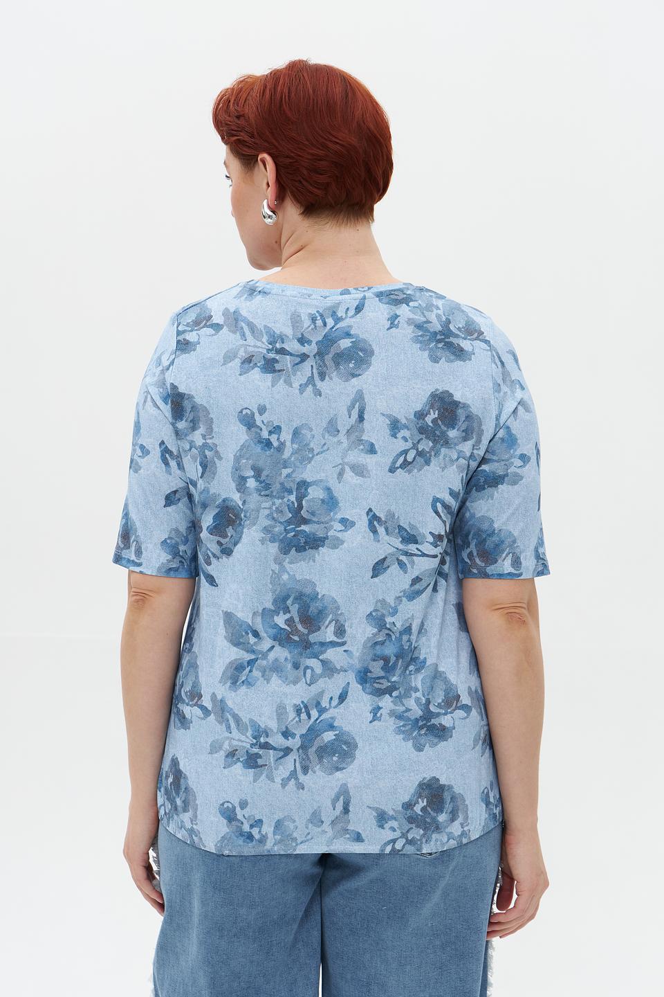 Футболка Rabe collection с цветочным принтом