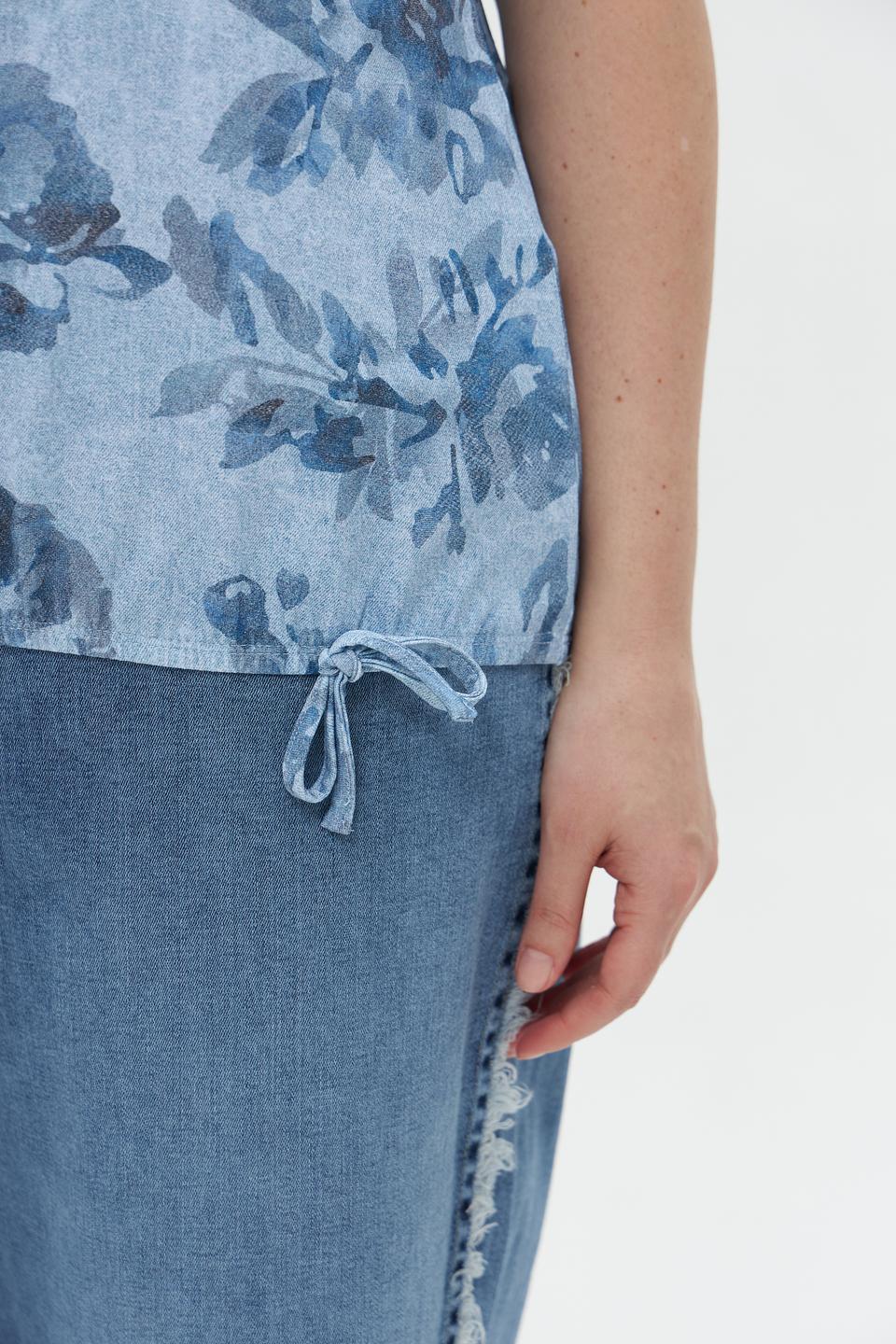 Футболка Rabe collection с цветочным принтом