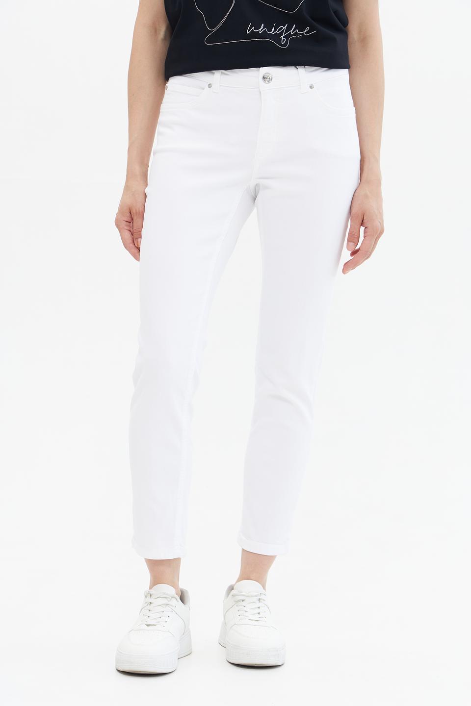 Джинсы Oui белые прямые