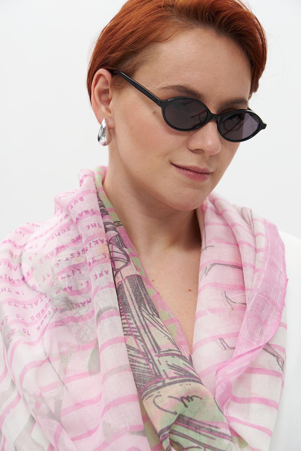 Шарф Bianca с принтом "Париж"