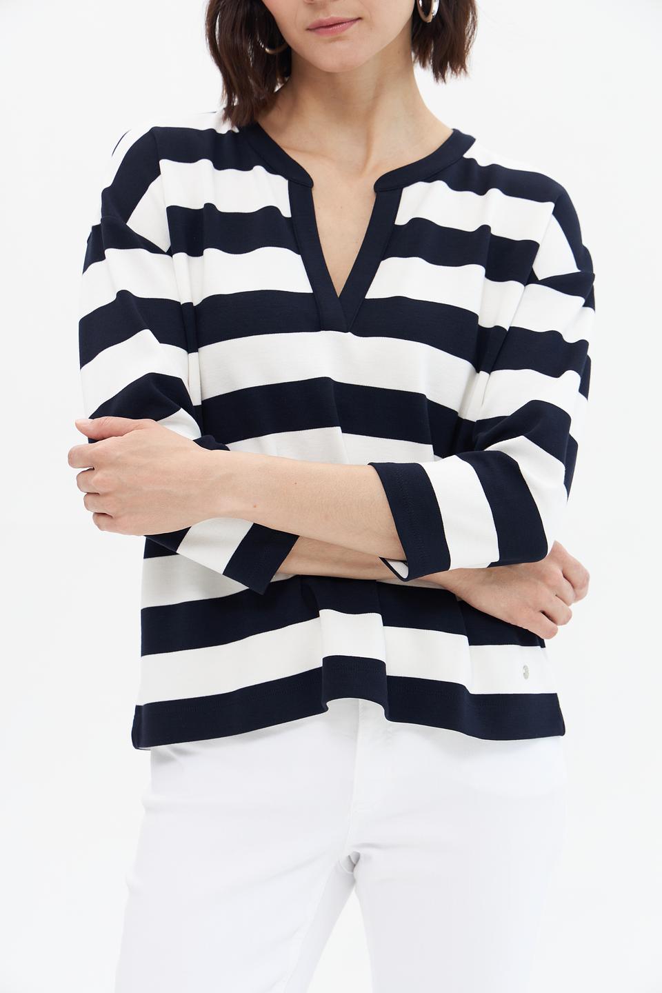 Лонгслив Monari в полоску