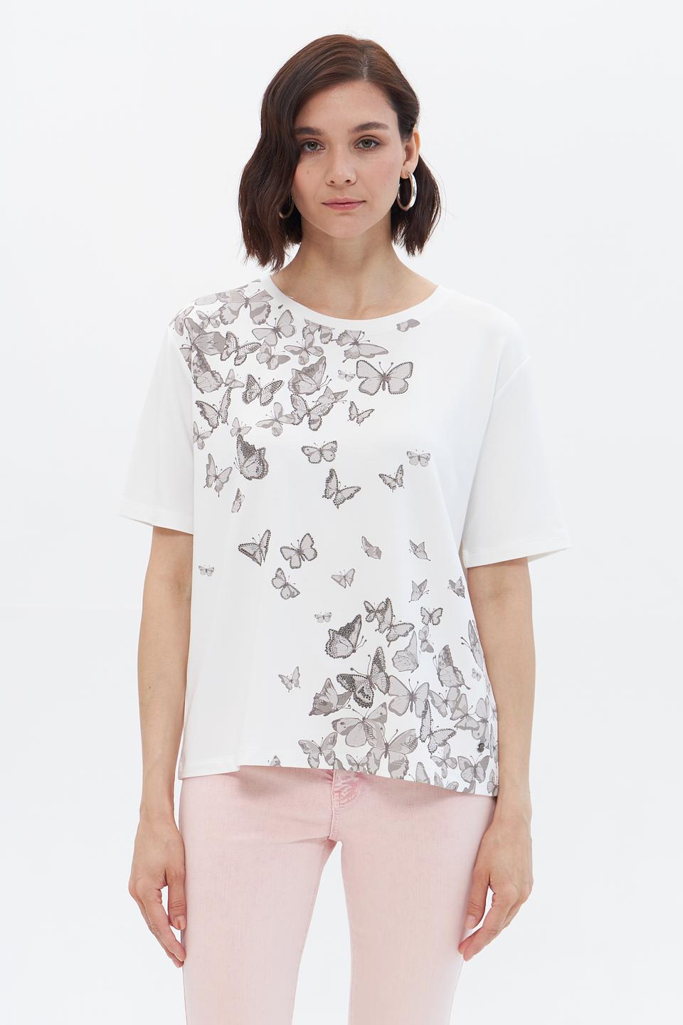 Футболка Monari с бабочками