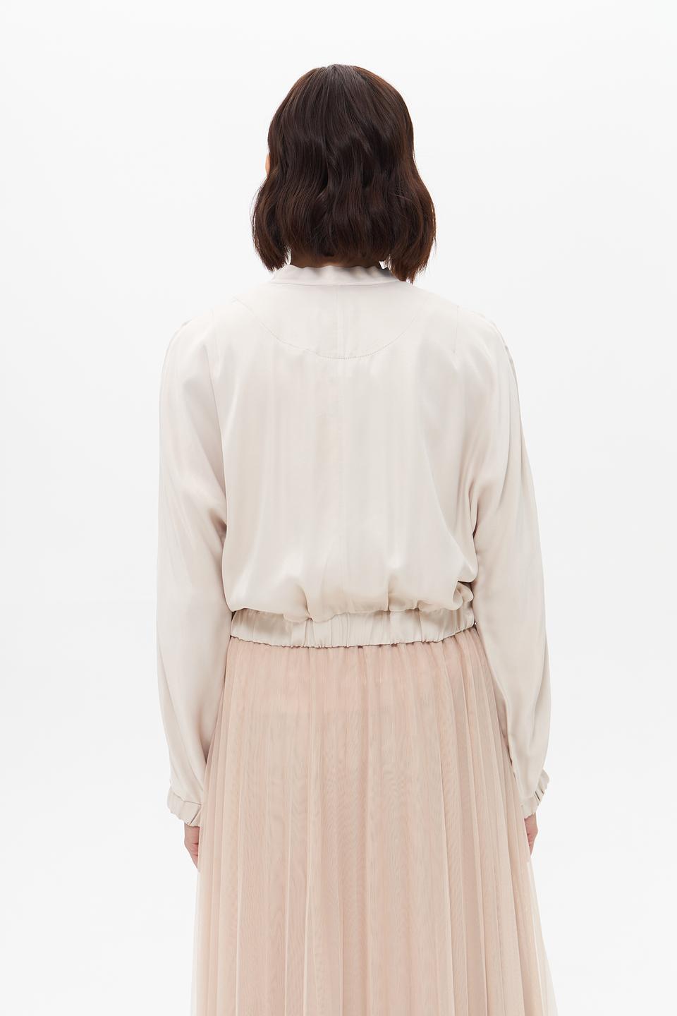 Бомбер MORE and MORE бежевый