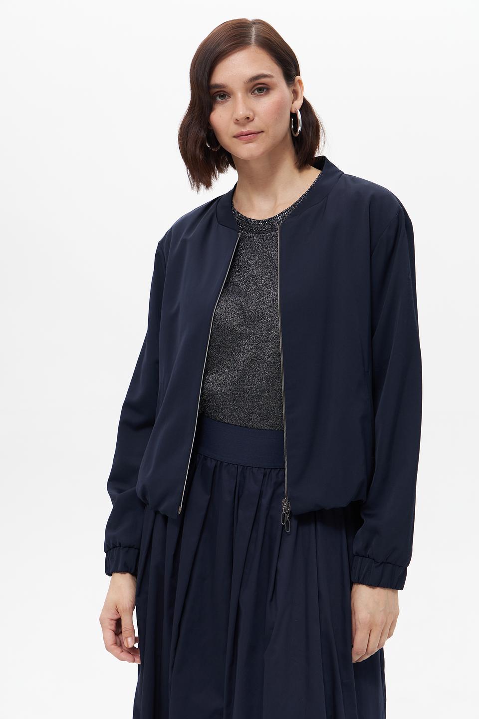 Жакет Bianca бомбер тёмно-синий