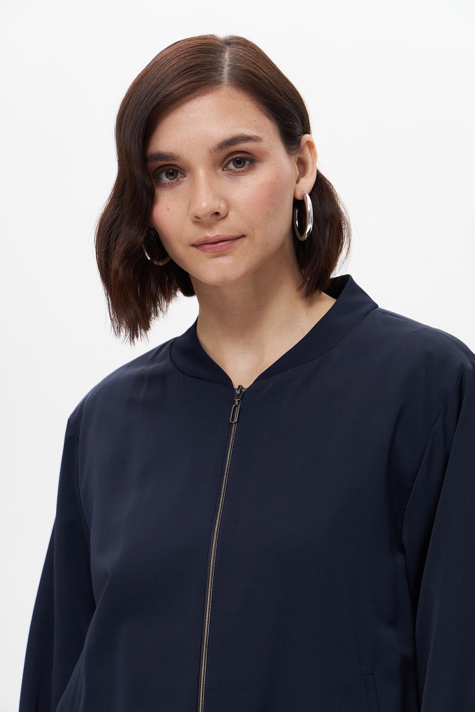 Жакет Bianca бомбер тёмно-синий