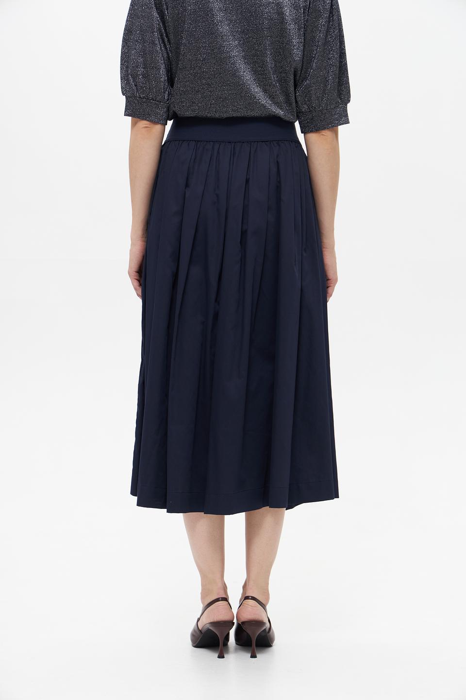 Юбка Bugatti плиссированная тёмно-синяя