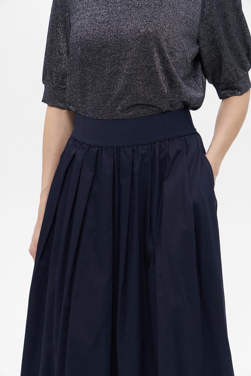 Юбка Bugatti плиссированная тёмно-синяя