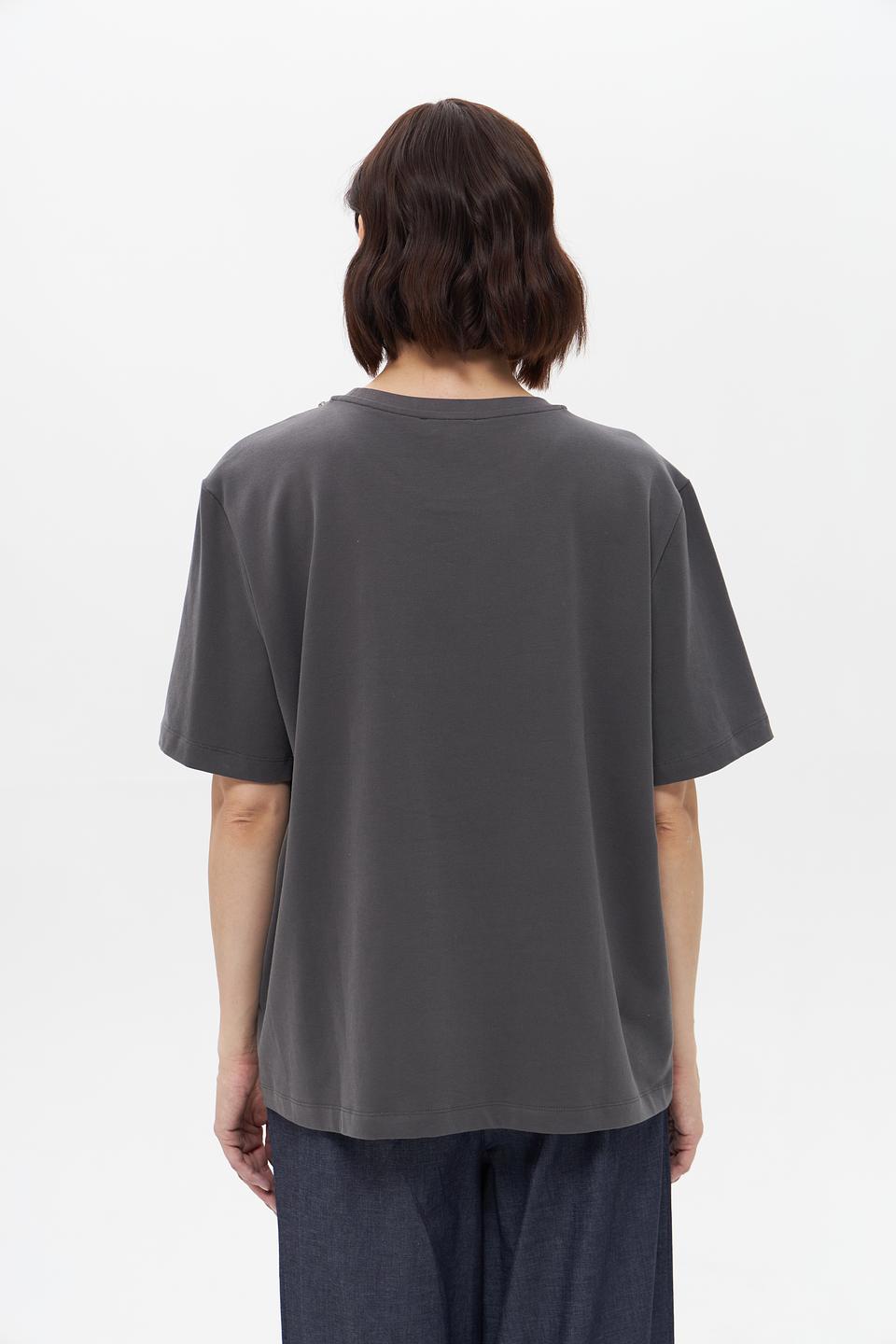 Футболка UNQ с цепью серая