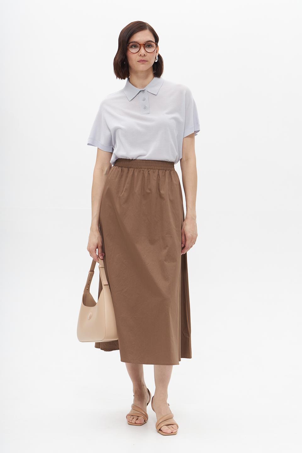 Пуловер-поло UNQ женский светло-серый