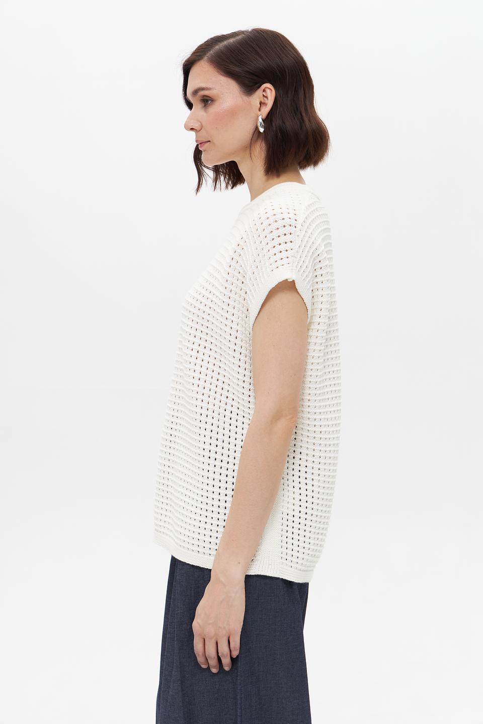 Пуловер UNQ женский ажурный