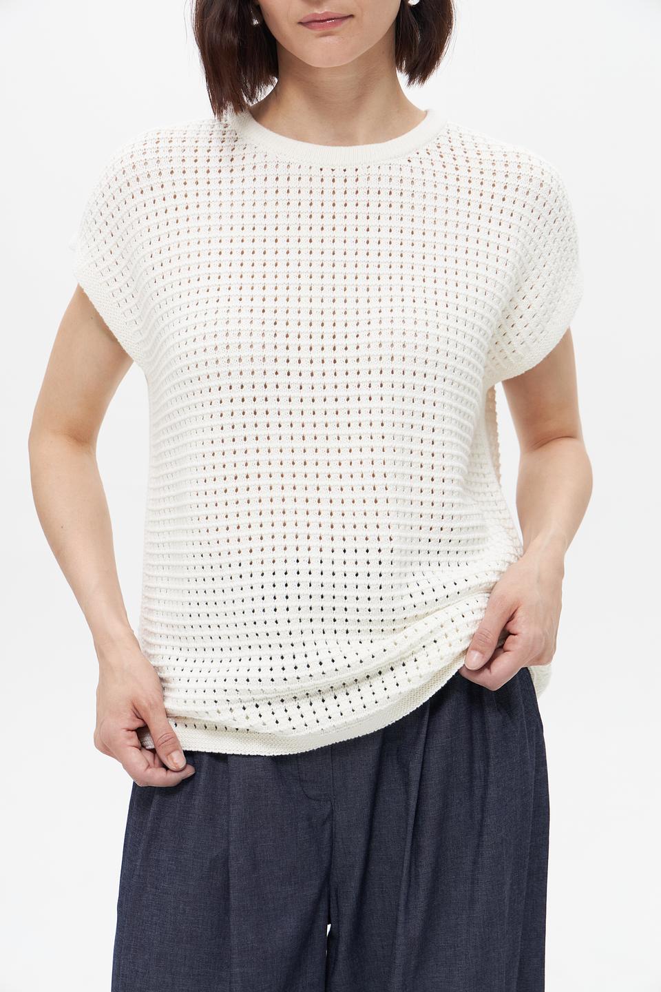 Пуловер UNQ женский ажурный