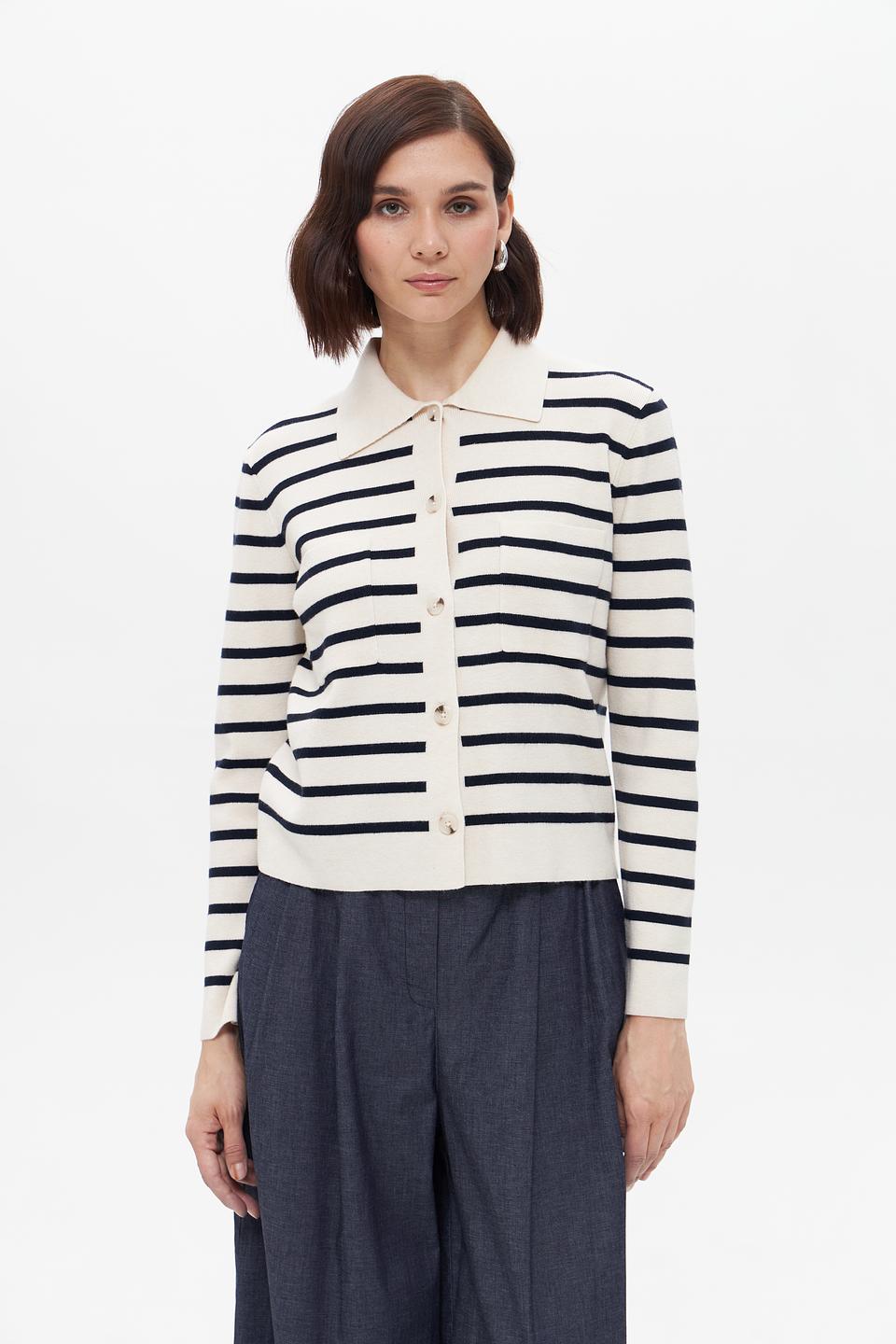 Жакет Oui в полоску