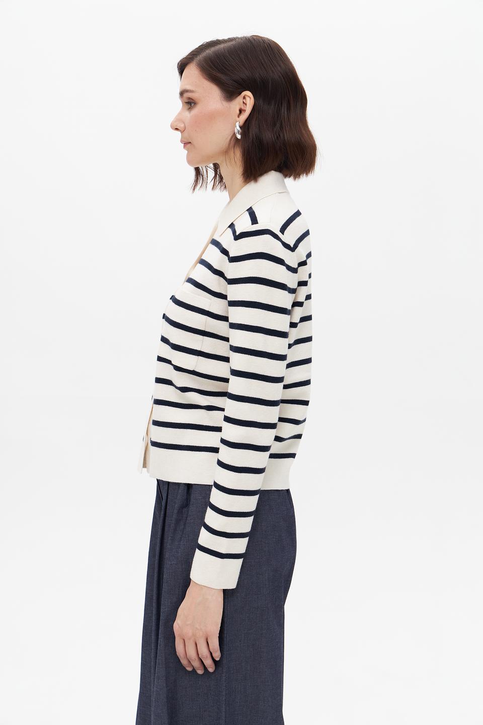 Жакет Oui в полоску