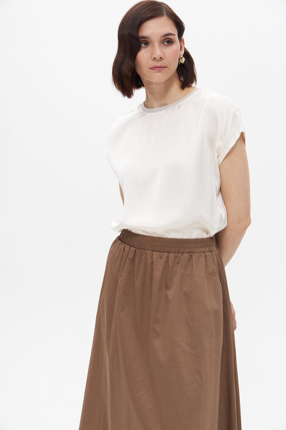 Блуза Oui женская белая с рукавами